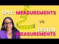Spec sheet vs design measurements which do i need for a tech pack