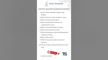 Top Java OOPS Interview Questions & Answers | Java Interview Preparation