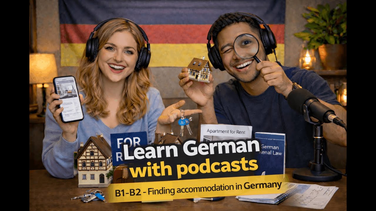 Learn German with Podcasts | Finding accommodation in Germany (Intermediate)