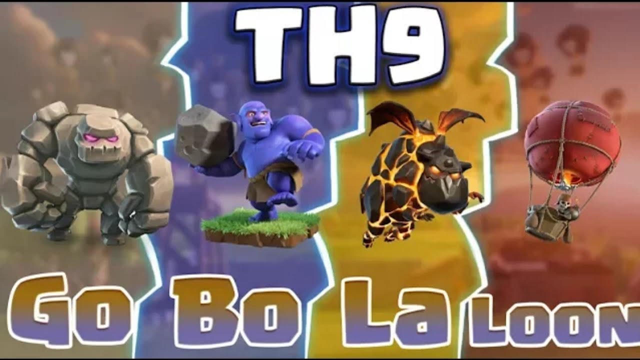 CLASH OF CLANS | GOBOLALOON STRATEGY FOR TH9