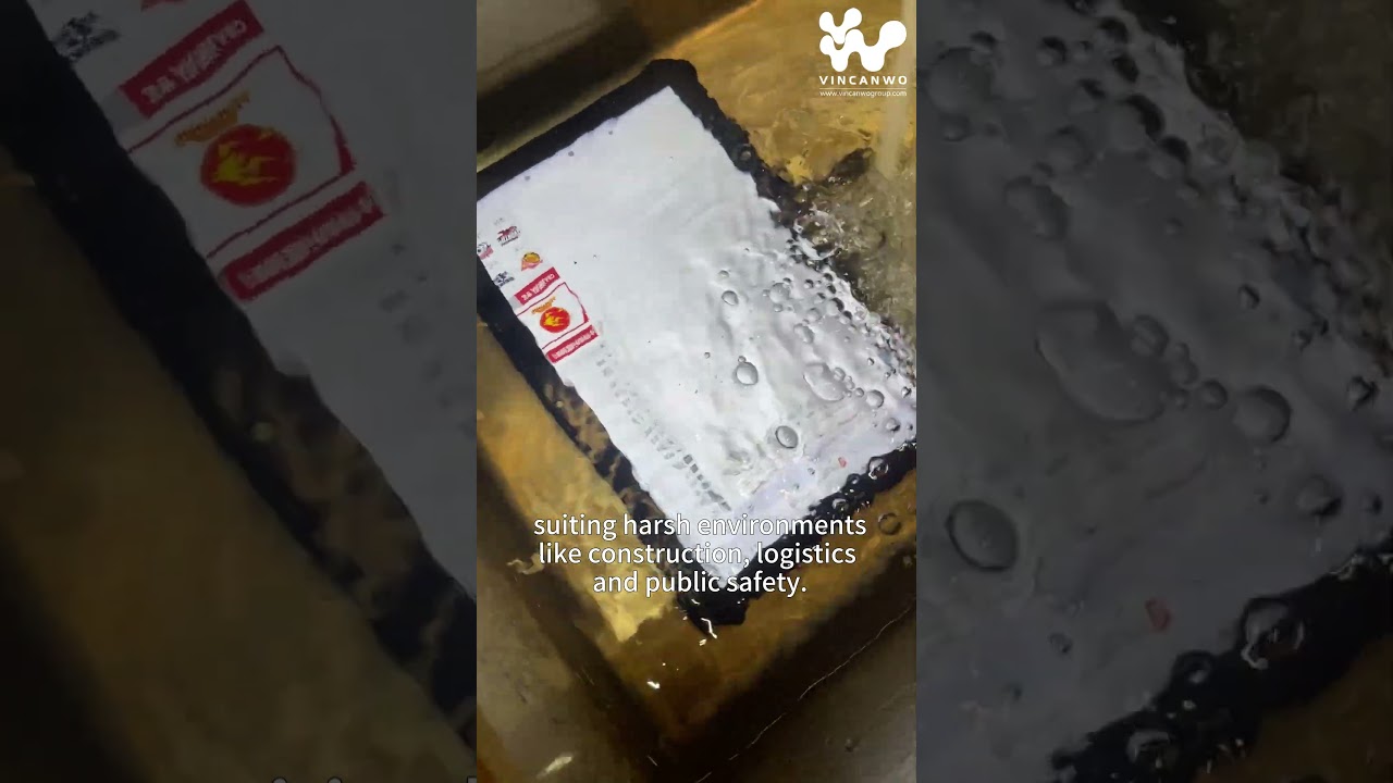 IP68 tests Rugged Tablets Vincanwo Group