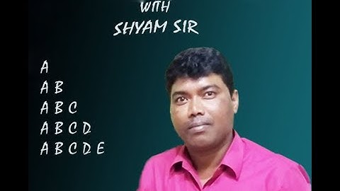 Nested  for  loop  with ABC pattern  example lecture 4