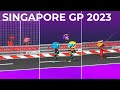 Singapore gp 2023  highlights  formula 1 animated comedy