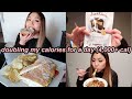 I TRIED DOUBLING MY CALORIES FOR A DAY