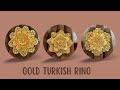Latest gold turkish finger ring designs  turkish ring  gold turkish flower ring designs