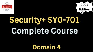 Famous CompTIA Security+ SY0-701 Full Course 2025 - Domain 4 Profile