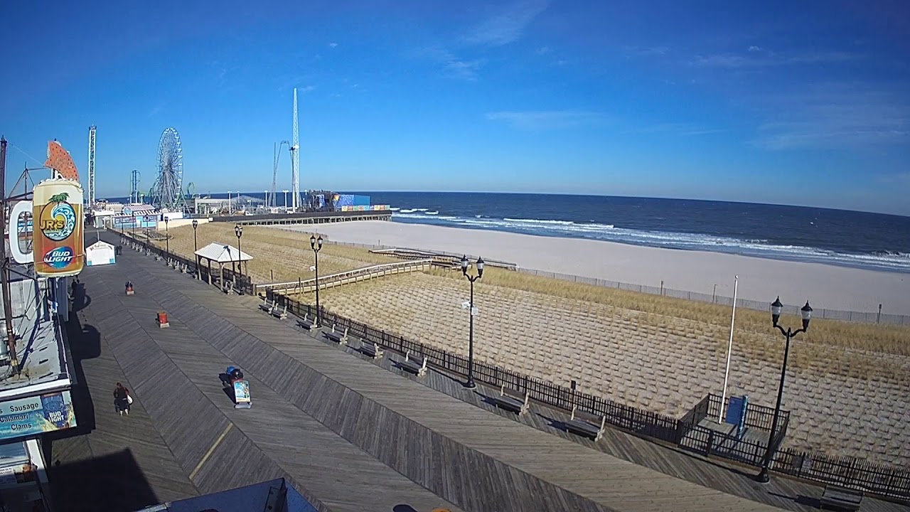 Live Camera Seaside Heights on NJBeachCams 12/24/19 YouTube