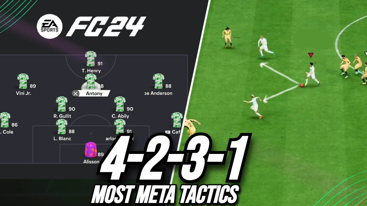 POST PATCH INSANE META TACTICS! Best 4231 Custom Tactics EA FC 24
