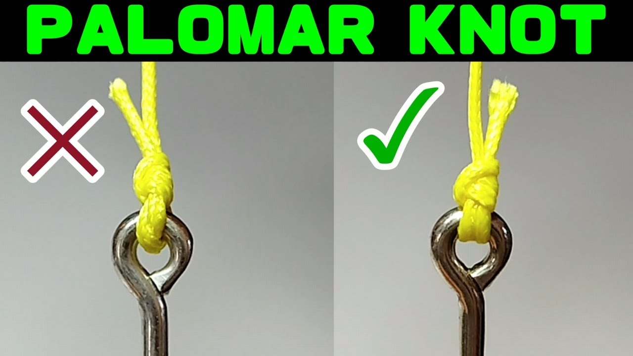 Fix Palomar knot mistakes and get the strongest fishing line ties