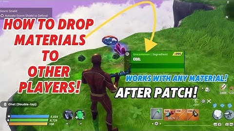 How to drop materials to other players in Save The World Fortnite! Working Now!