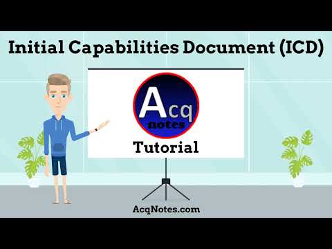 Initial Capabilities Document (ICD) Tutorial
