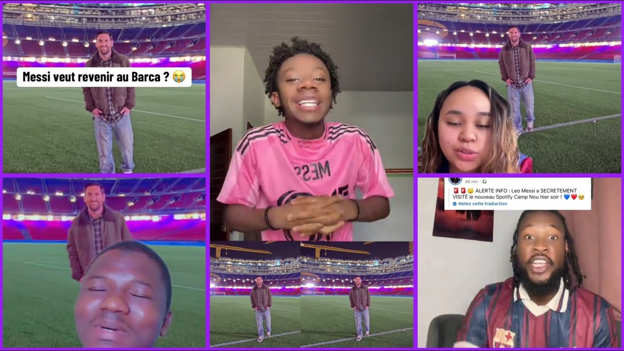LIONEL MESSI DE RETOUR AU BARÇA : VISITE DU CAMP NOU