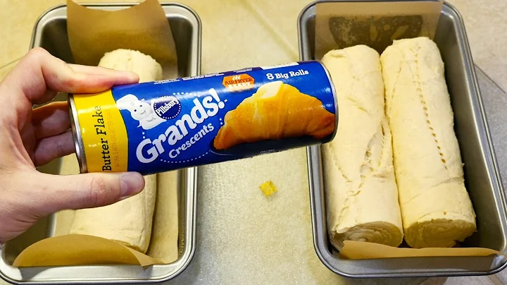 If you bake Pillsbury Grands! crescent rolls in a bread pan..