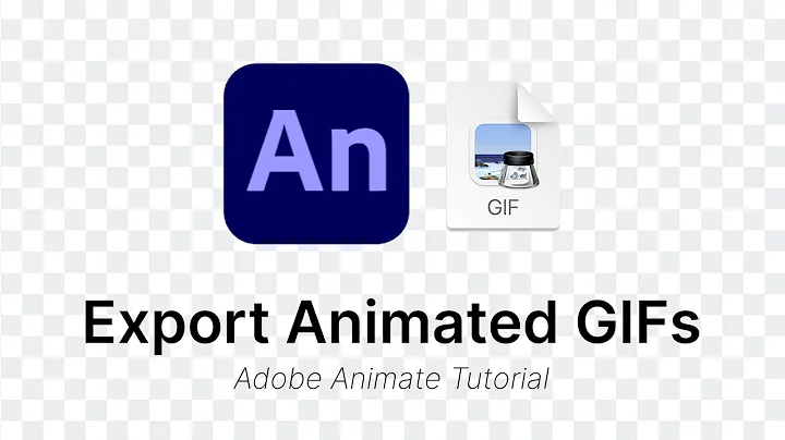 How to export animated GIFs (with a transparent background) - Adobe Animate CC Tutorial