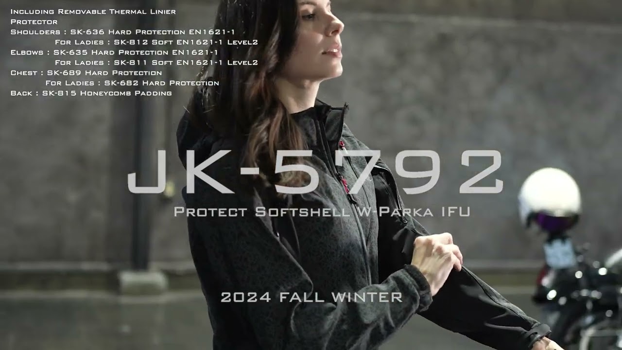 コミネ公式】JK-5792 プロテクトソフトシェルウィンターパーカ-IFU