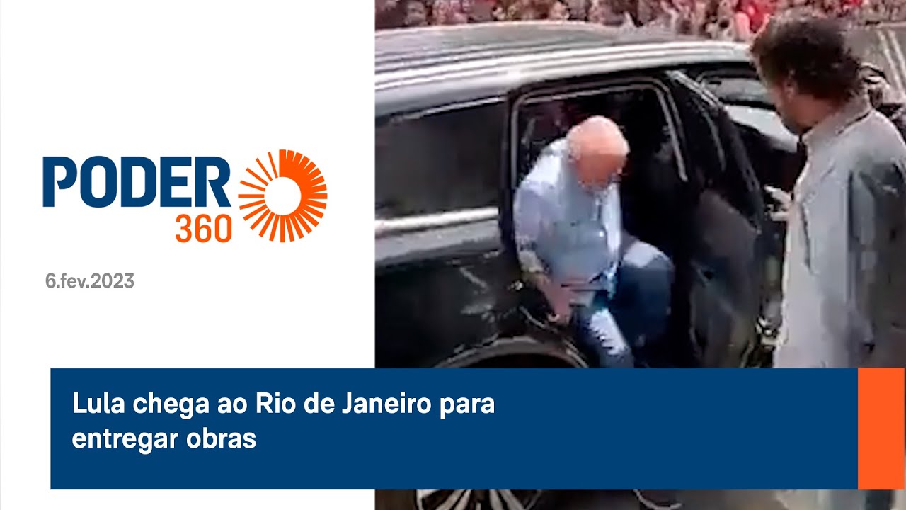 Lula chega ao Rio de Janeiro para entregar obras