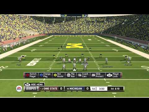 NCAA Football 14 Offensive Hot Routes Tutorial (nuovo trigger Routes)