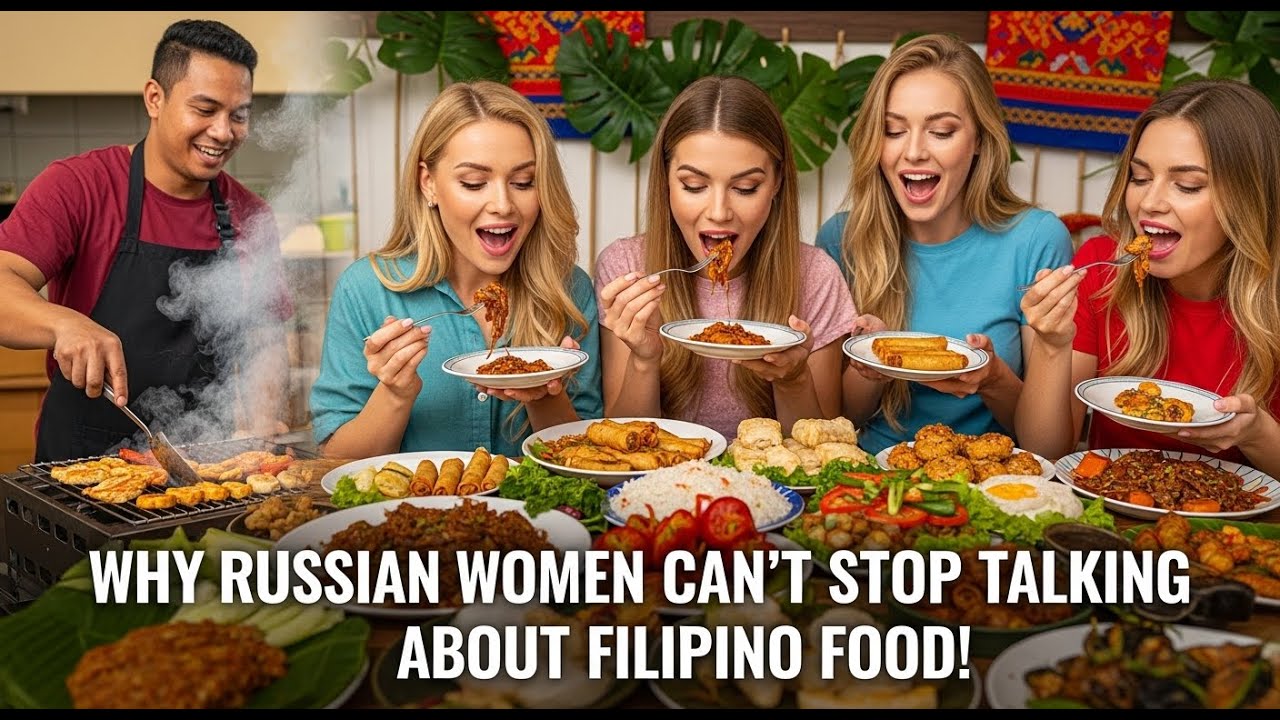 Russian Women’s Emotional First Taste of Filipino Food
