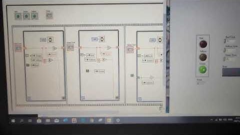 Traffic Light using labview (MEASUREMENT VIDEO)