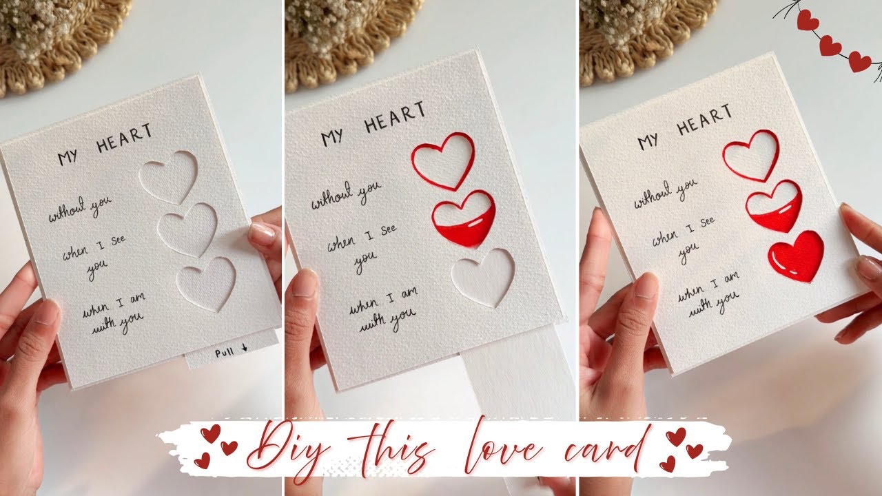 “Pull the Card & Watch the Hearts Fill ❤️ | DIY Magic Love Card Tutorial”