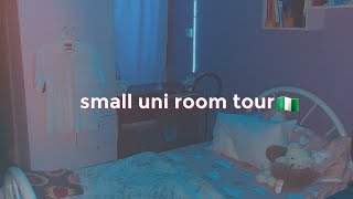 small uni room tour | nigerian university | college room tour