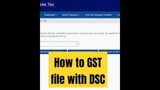 How to gst file with dsc