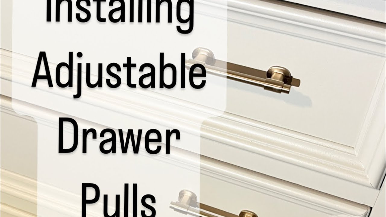 Installing Adjustable Drawer Pull Hardware YouTube