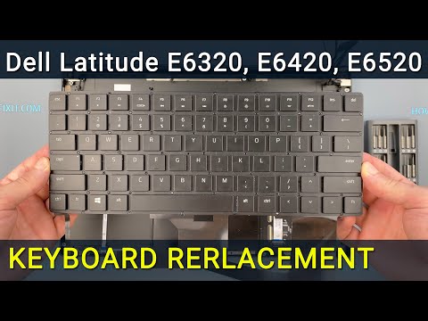 Dell Latitude E6320 (E6420, E6520) Keyboard Replacement, замена клавиатуры ноутбука