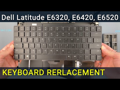 Dell Latitude E6320 (E6420, E6520) Keyboard Replacement, замена клавиатуры ноутбука