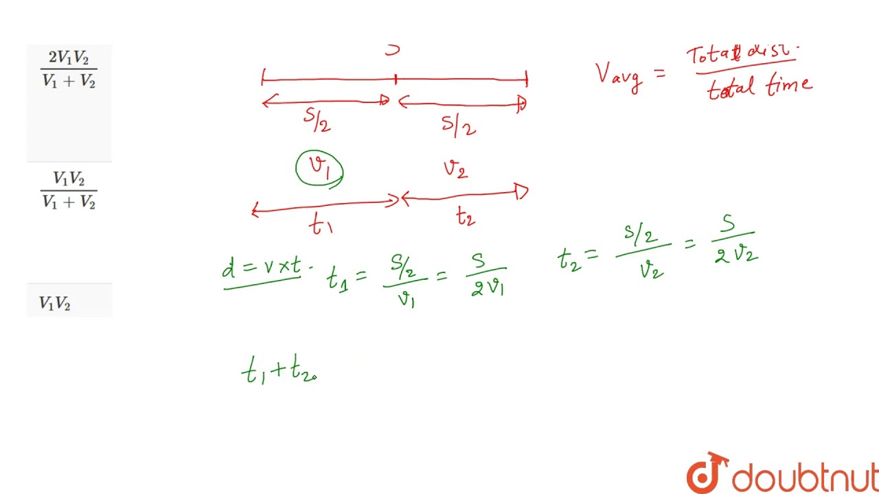 If a body covers first half of its journey with uniform speed `v_(1)` and the second half of the jo
