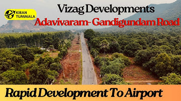 Adavivaram naar Gandigundam 4 Lane Road Airport Connectivity Project VMRDA-ontwikkeling | Kiran T...