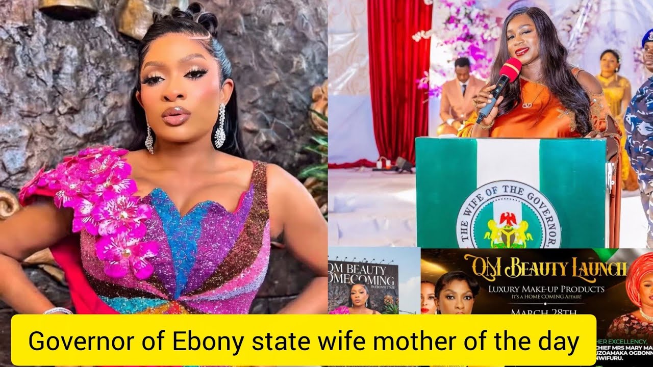 May Edochie announces Wife of Ebony state Governor, as the Mother of the day for  QM beauty launch
