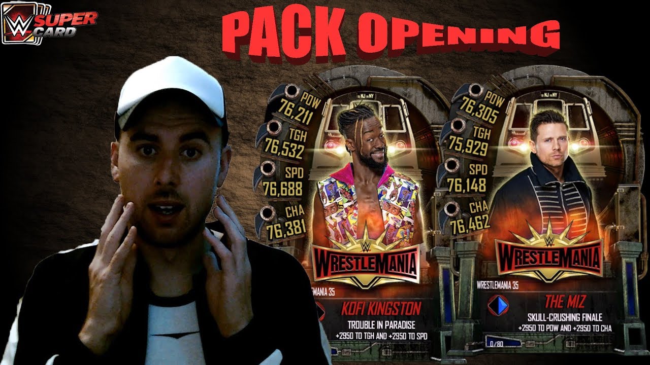 WWE SUPERCARD!PACK OPENING WRESTLEMANIA35!на русском