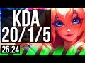 LILLIA vs EVELYNN (JGL) | Good KDA: 20/1/5 | EUW Master | 25.24