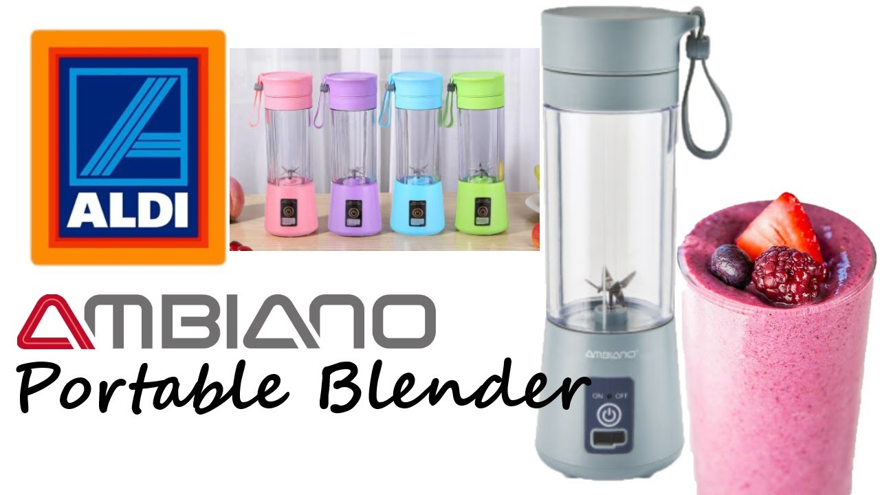 Aldi Specialbuys Ambiano Portable Blender- peasy orange squeezy! -