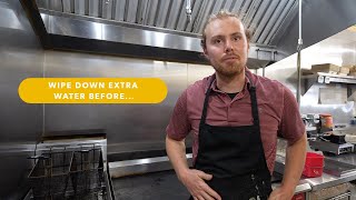 How we clean our deep fryer...USING ECOLAB FRYER CLEANER