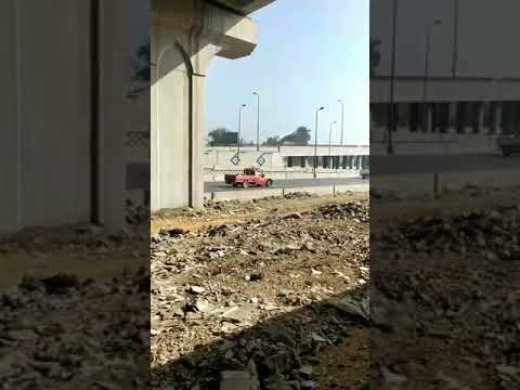 الكبارى الجديدة في مدخل بنها من ناحية قويسنا من القطار