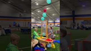 Balloons and wind tunnel at the Akron Children's Museum!