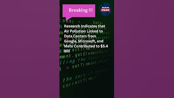 Air Pollution from Google, Microsoft & Meta Data Centers Cost $5.4B in U.S. Health 🚨💨💰