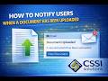 How to Notify Users When a Document Is Uploaded (CSSI Portal Tutorial)