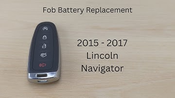 How To Replace or Change Lincoln Navigator Remote Key Fob Battery 2015 - 2017