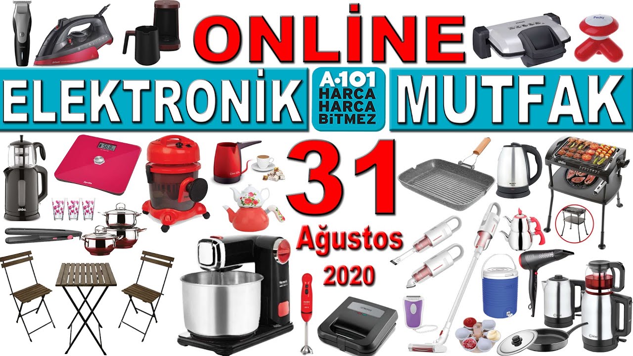 A101 Online 31 Ağustos 2020 Kataloğu Elektrikli Ev A101 Online 31 Ağustos 2020 Kataloğu Elektrikli Ev