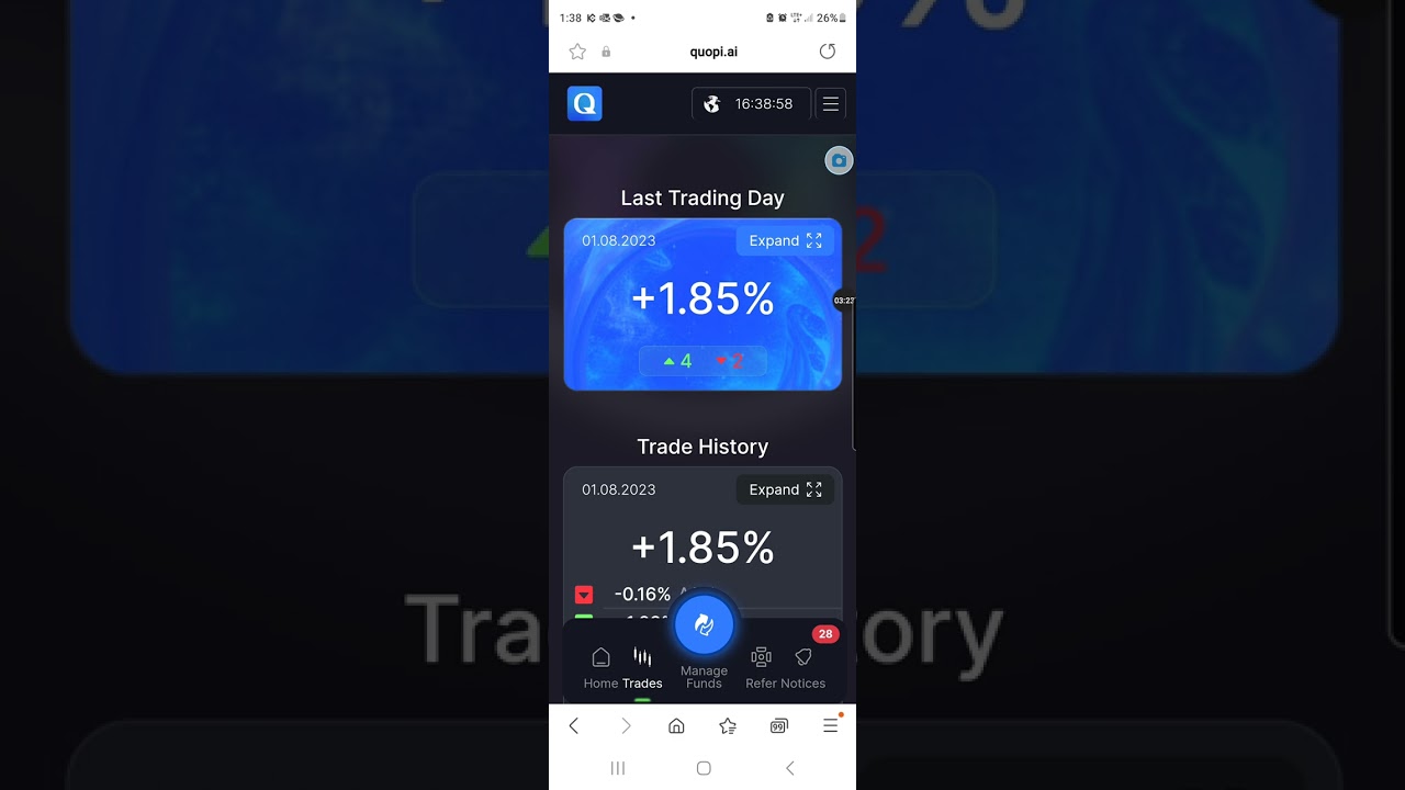 Quopi still paying 16 days