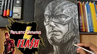 Drawing The Flash (realistic)⚡️| timelapse | Artistic Ankan