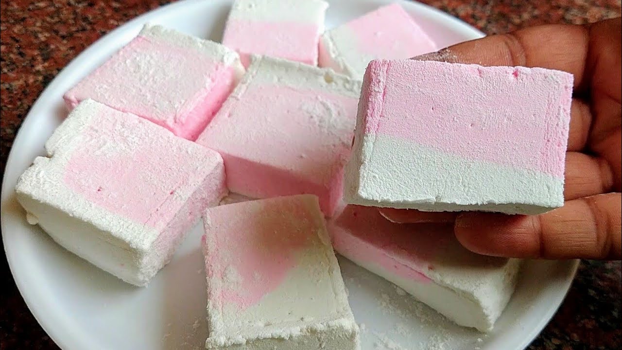 மார்ஷ்மெல்லோ இப்படி ஈசியா செய்ங்க Marshmallow Recipe in tamil How to make Marshmallow