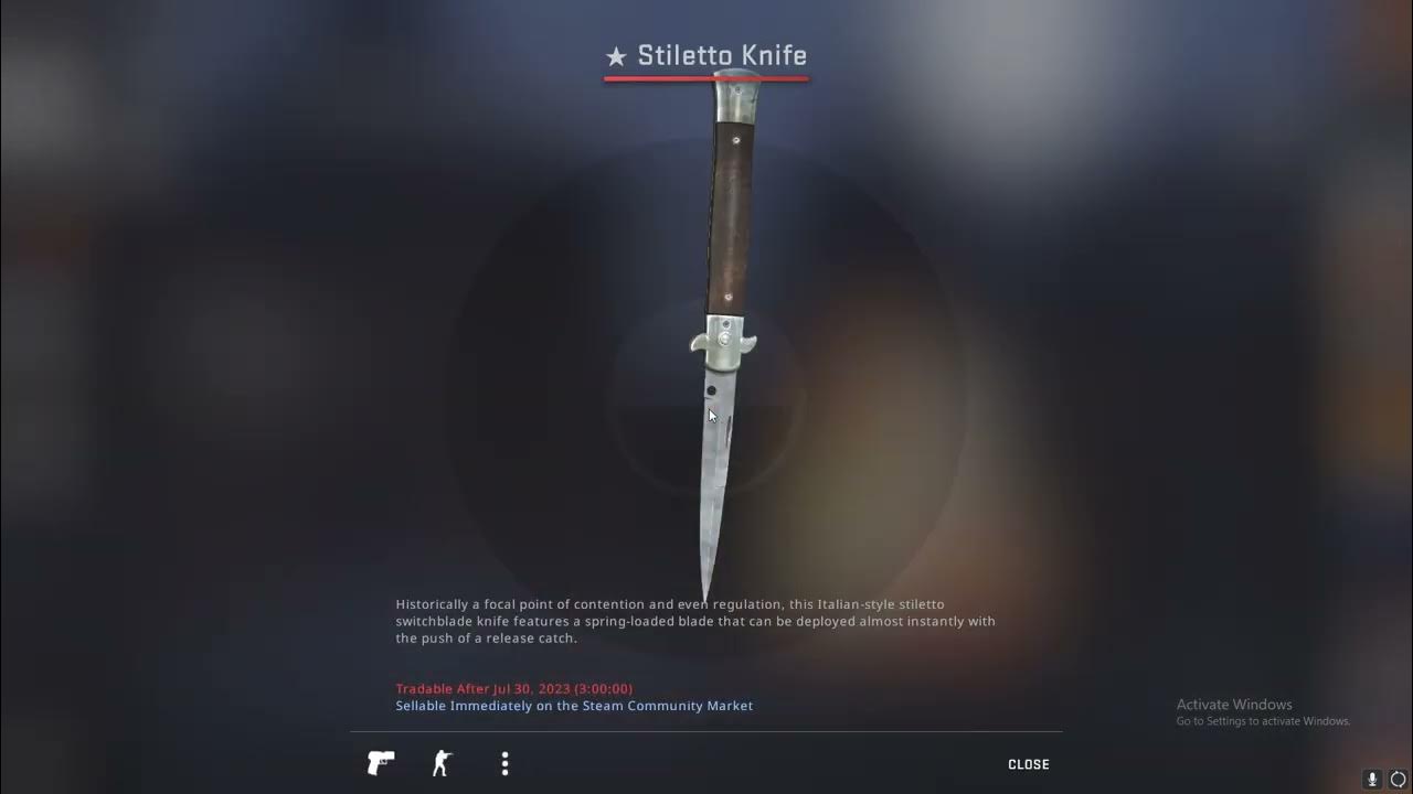 unboxing a stiletto knife (case opening) YouTube