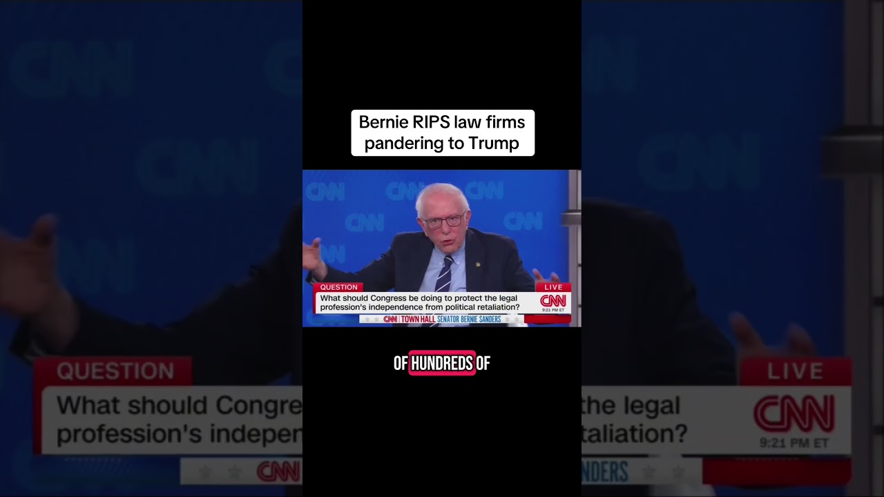 Gloves off: Bernie Sanders SHREDS law firms pandering to Trump