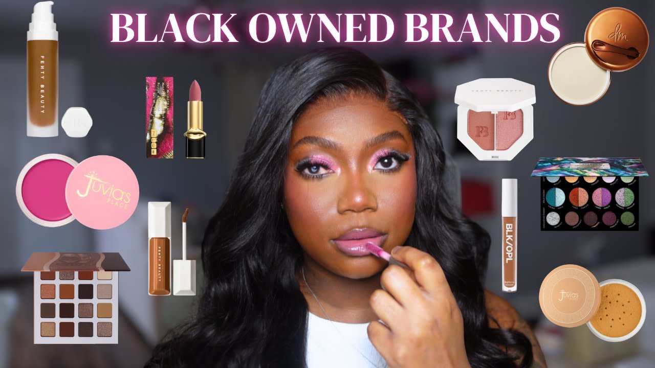 CREATING A FULL FACE USING ONLY BLACK-OWNED MAKEUP BRANDS | DESTINY ...