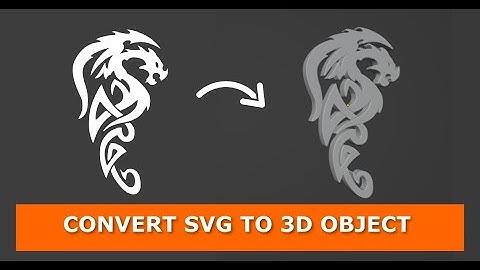 How to Convert SVG Files Into 3D Objects in Blender