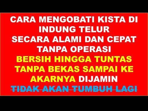 Cara Mengobati Kista Di Indung Telur